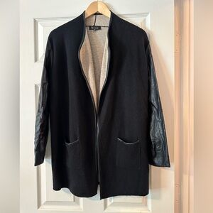 2 sisters long angora sweater jacket